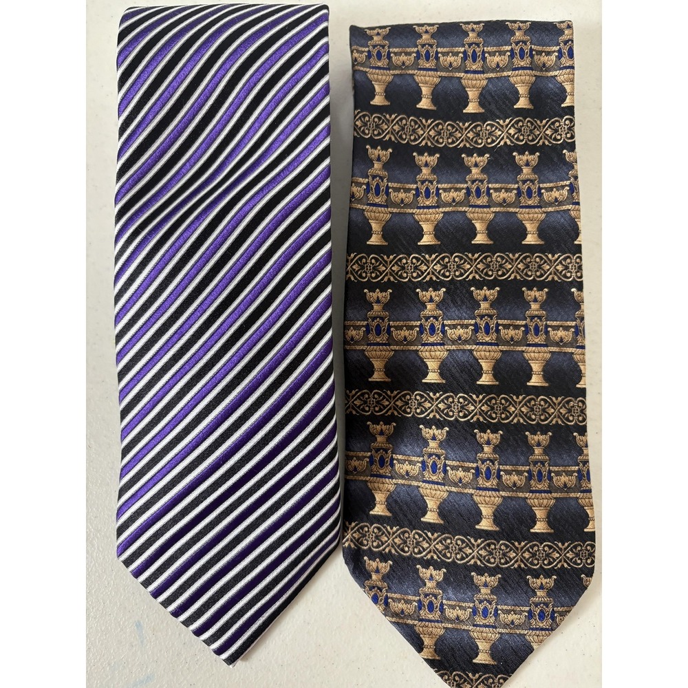 DANI Moda Maschile‎ Tie Mens Silk Handmade Striped Ornate Dress Necktie Formal